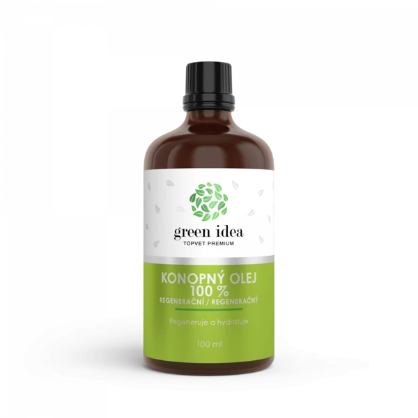 Green idea Regenerační konopný olej 100% 100 ml