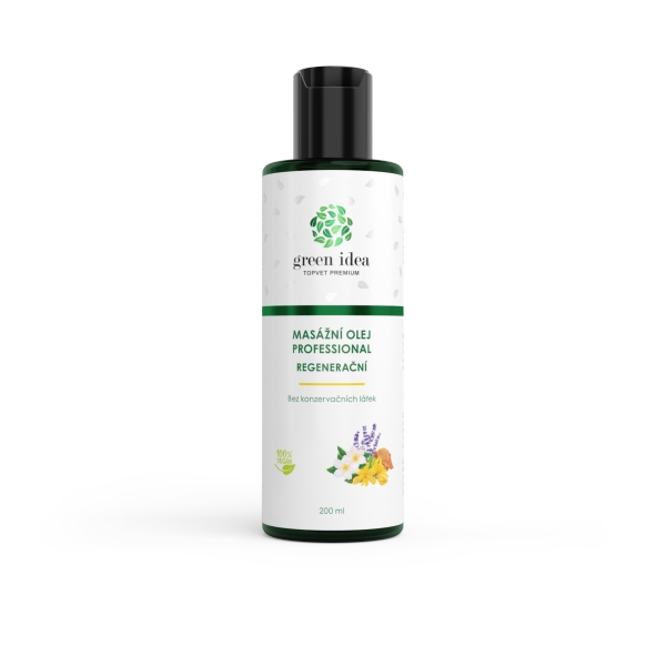 Green idea Regenerační masážní olej 200 ml