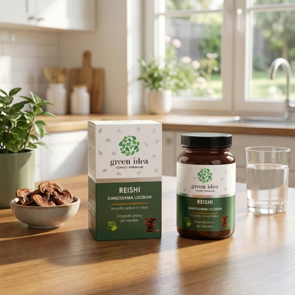 Green idea Reishi - tobolky 60 ks