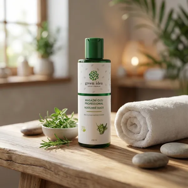 Green idea Rostlinné silice masážní olej 200 ml