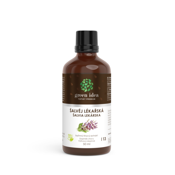 Green idea Šalvěj lékářská tinktura - kapky 50 ml