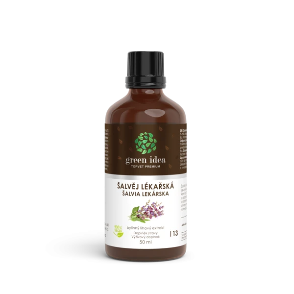 Green idea Šalvěj lékářská tinktura - kapky 50 ml