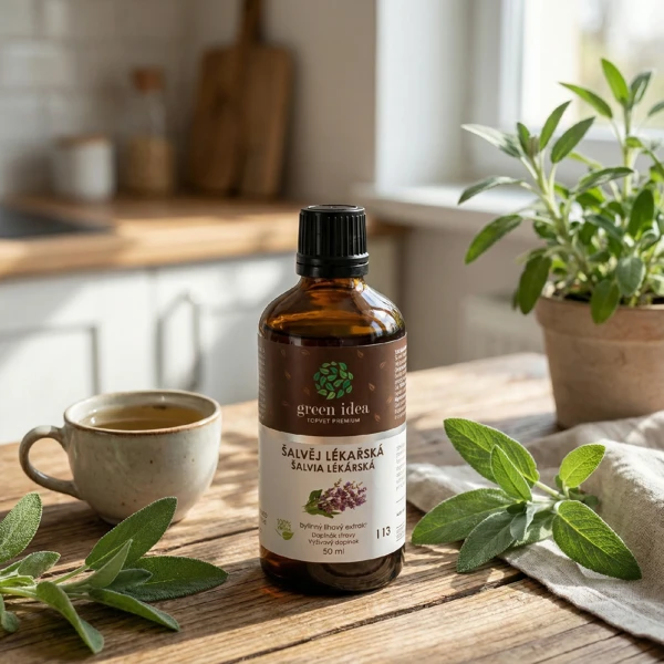 Green idea Šalvěj lékářská tinktura - kapky 50 ml