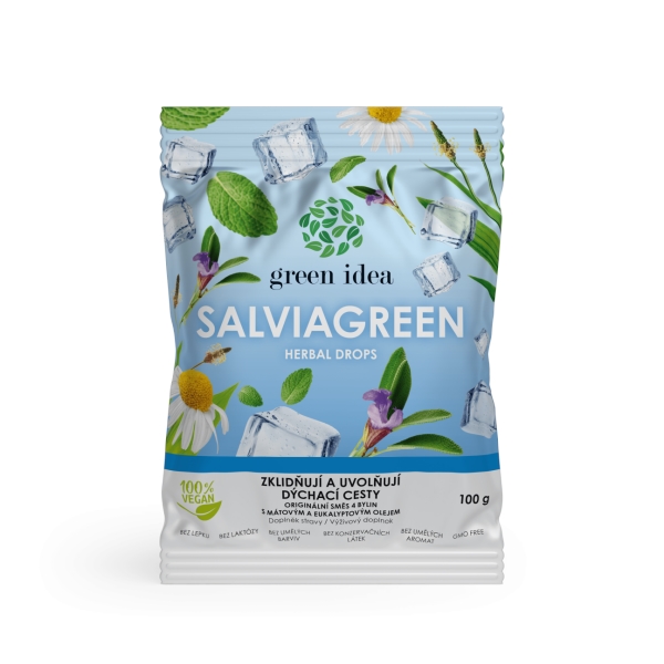 Green idea Salviagreen - bylinné bonbóny 100 g