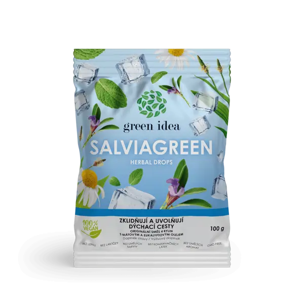 Green idea Salviagreen - bylinné bonbóny 100 g
