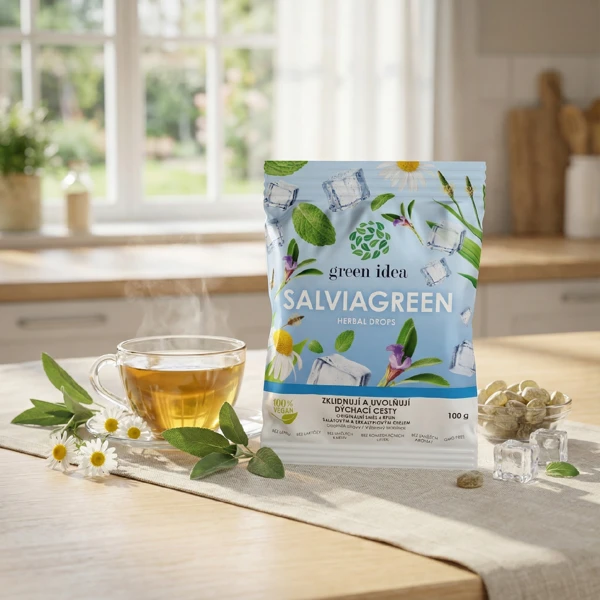 Green idea Salviagreen - bylinné bonbóny 100 g