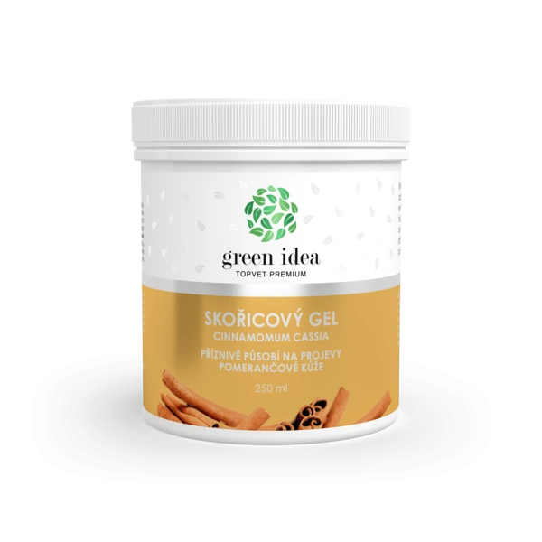 Green idea Skořicový masážní gel 250 ml