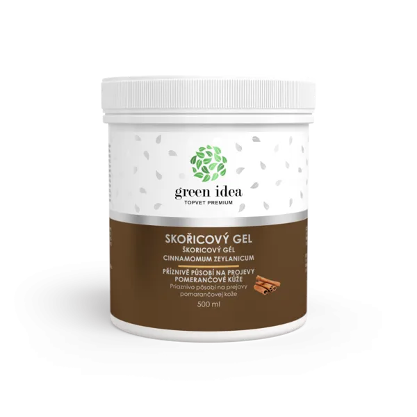 Green idea Skořicový masážní gel 500 ml