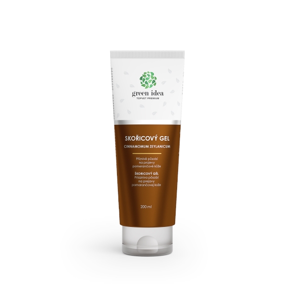 Green idea Skořicový masážní gel v tubě 200 ml