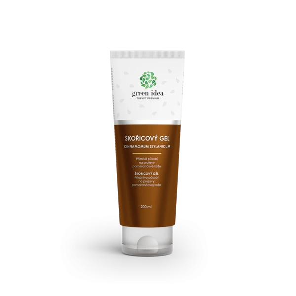 Green idea Skořicový masážní gel v tubě 200 ml