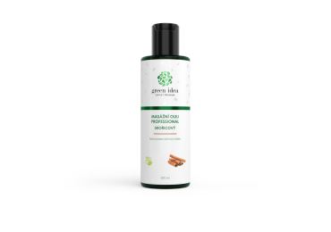 Green idea Skořicový masážní olej 200 ml