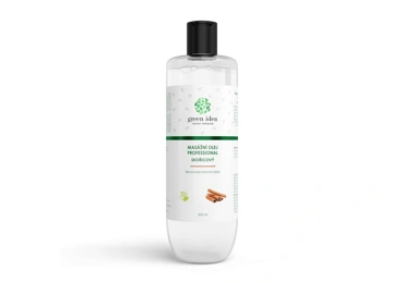 Green idea Skořicový masážní olej 500 ml