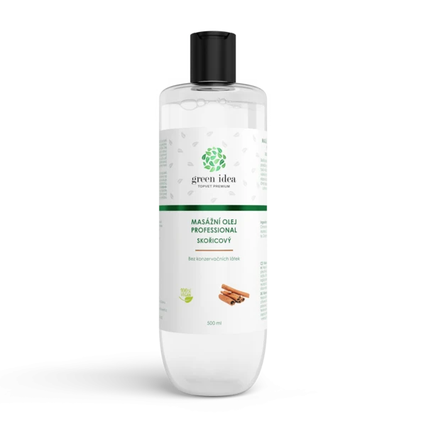 Green idea Skořicový masážní olej 500 ml