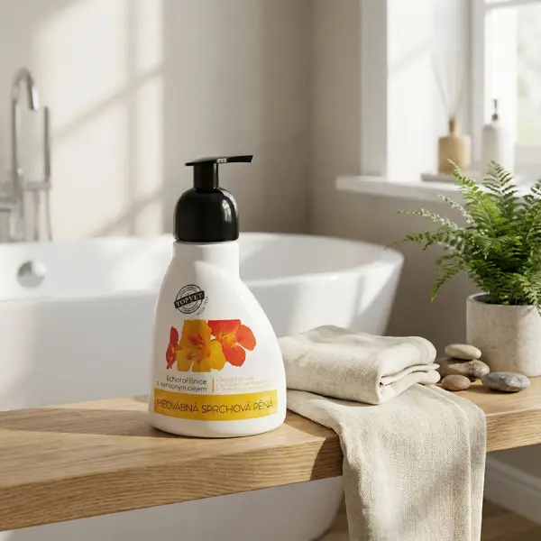 Green idea Sprchová pěna - lichořeřišnice s konopným olejem 300 ml