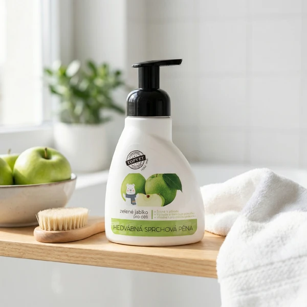 Green idea Sprchová pěna - zelené jablko - vhodné pro děti 300 ml