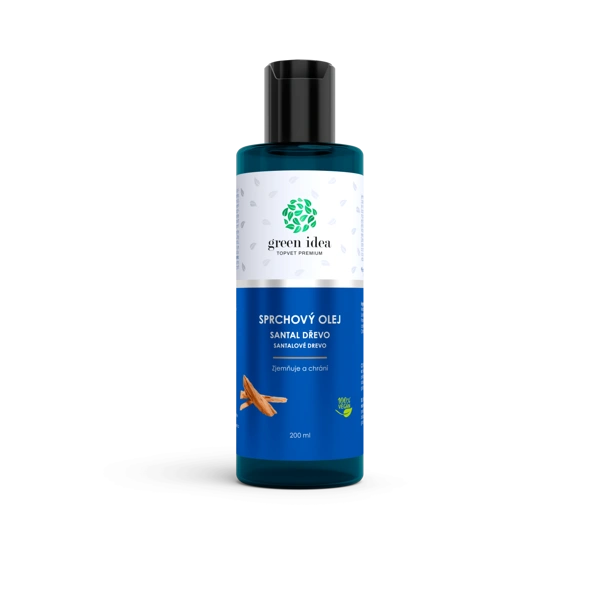 Green idea Sprchový olej - Santal dřevo 200 ml