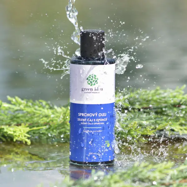 Green idea Sprchový olej - Zelený čaj s opuncií 200 ml