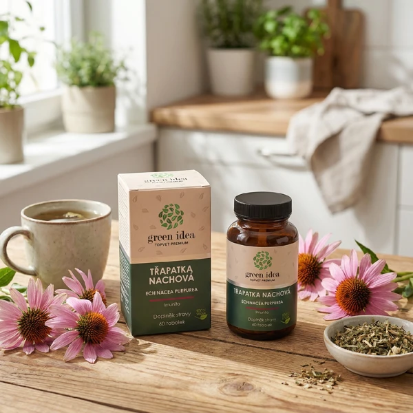 Green idea Třapatka - Echinacea bylinný extrakt - tobolky 60 ks