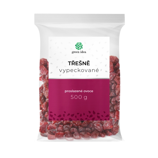 Green idea Třešně vypeckované - proslazené 500 g
