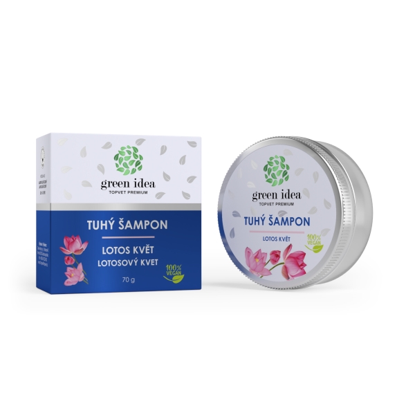 Green idea Tuhý šampon - Lotos květ 70 g