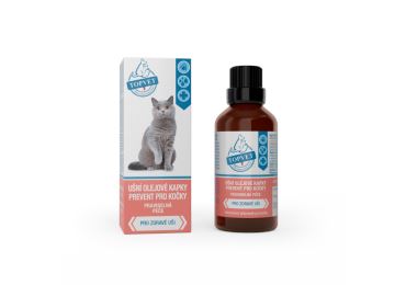 Green idea Ušní olejové kapky prevent pro kočky 50 ml