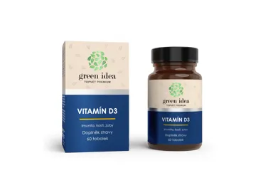 Green idea VITAMÍN D3 - tobolky 60 ks