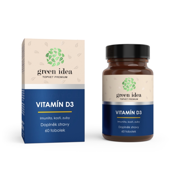Green idea VITAMÍN D3 - tobolky 60 ks