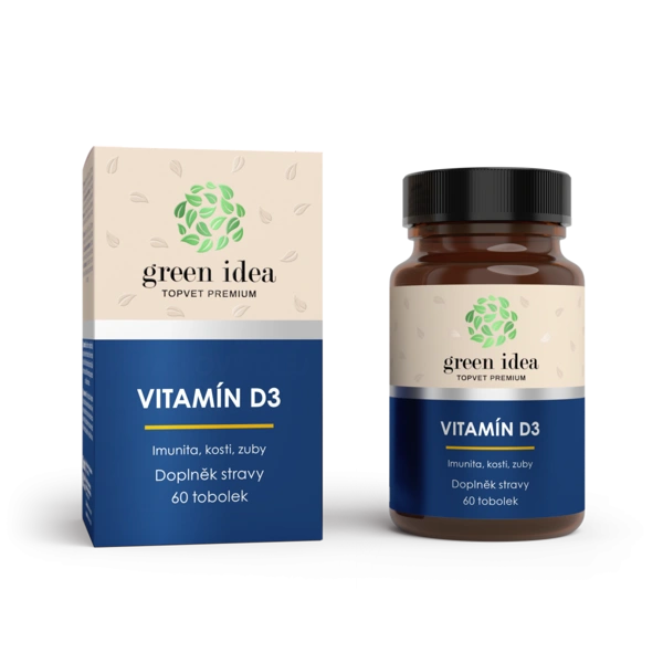 Green idea VITAMÍN D3 - tobolky 60 ks