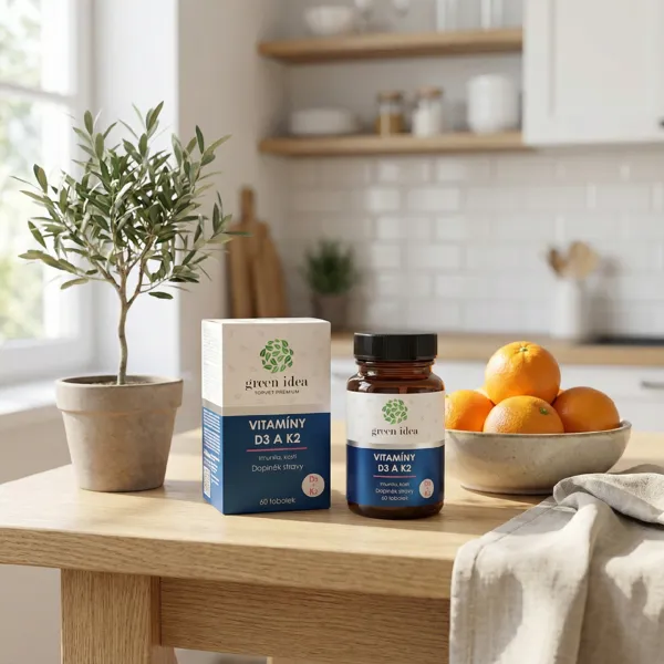 Green idea VITAMÍNY D3 a K2 - tobolky 60 ks