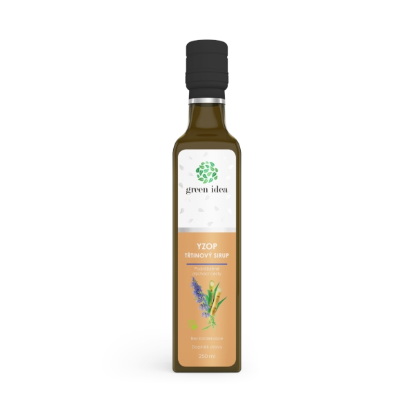 Green idea Yzopový sirup - třtinový 250 ml