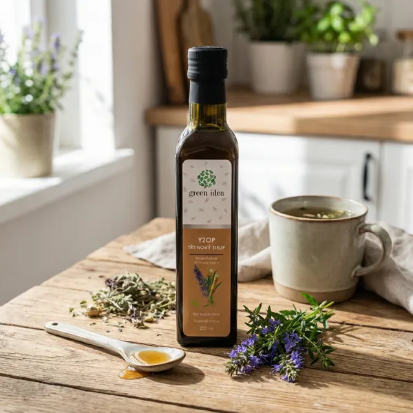 Green idea Yzopový sirup - třtinový 250 ml
