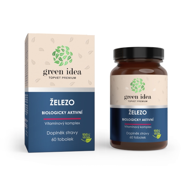 Green idea Železo - vitamínový komplex - tobolky 60 ks