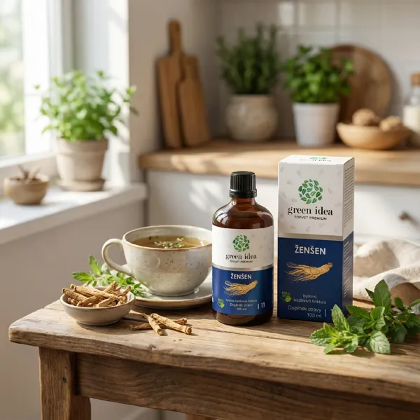 Green idea Ženšen - bezlihová tinktura 100 ml