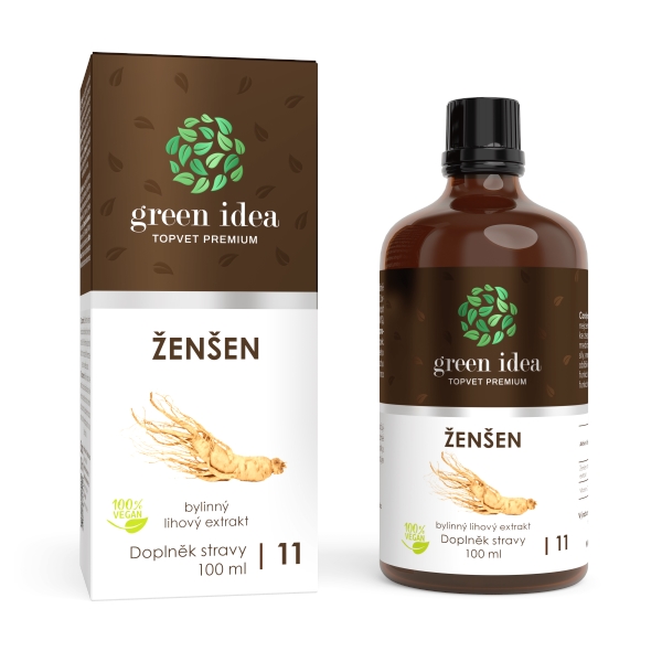 Green idea Ženšen tinktura - kapky 100 ml