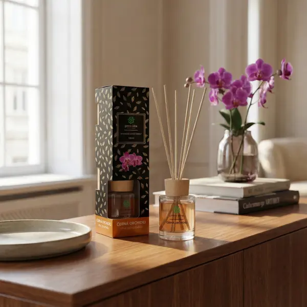 Green idea ​Ratanové vonné tyčinky - Černá orchidej 100 ml