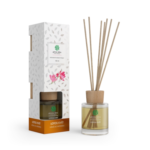 Green idea ​Ratanové vonné tyčinky - Lotos květ 100 ml