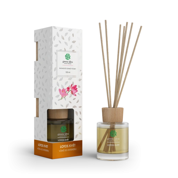Green idea ​Ratanové vonné tyčinky - Lotos květ 100 ml