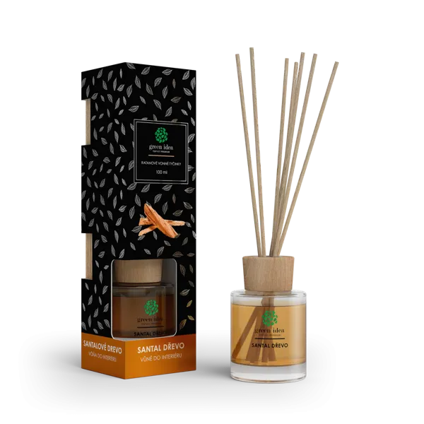 Green idea ​Ratanové vonné tyčinky - Santal dřevo 100 ml