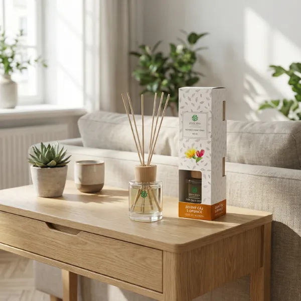 Green idea ​Ratanové vonné tyčinky - Zelený čaj s opuncií 100 ml