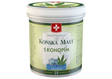 Herbamedicus GmbH Koňská mast s konopím chladivá 250 ml