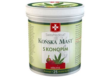 Herbamedicus GmbH Koňská mast s konopím hřejivá 250 ml