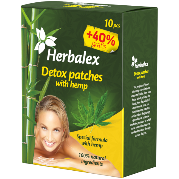 Herbamedicus Herbalex – Detoxikační náplasti s konopím 14 ks
