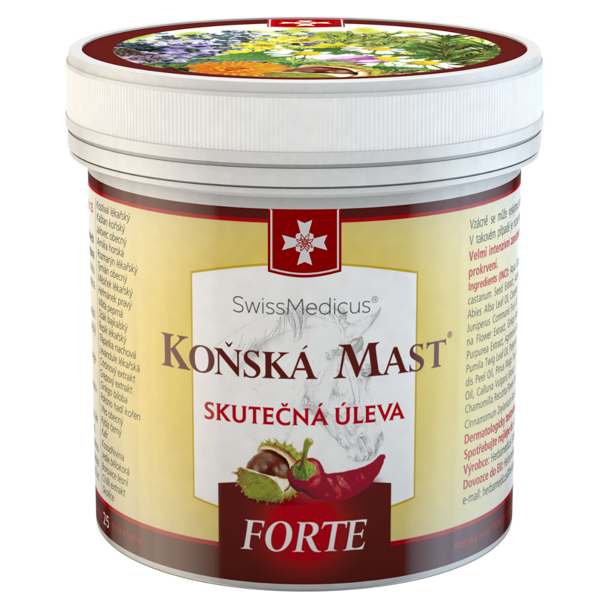 Herbamedicus Koňská mast forte hřejivá 250 ml