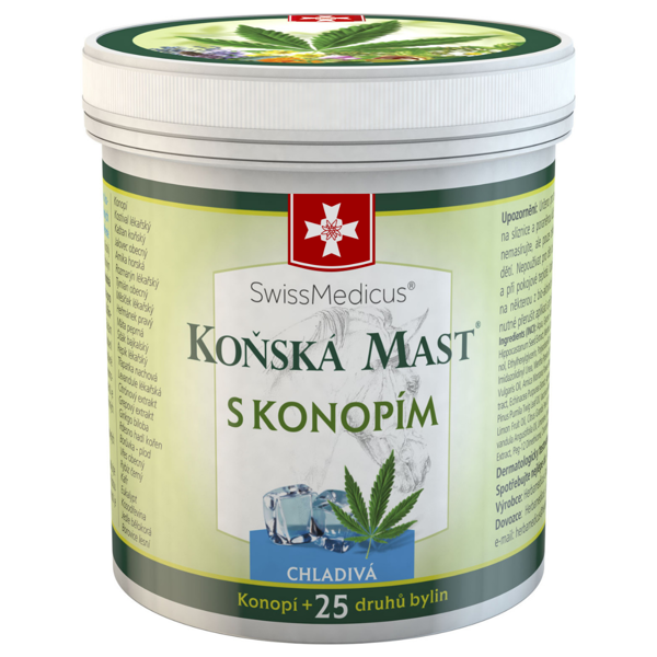 Herbamedicus Koňská mast s konopím chladivá 250 ml