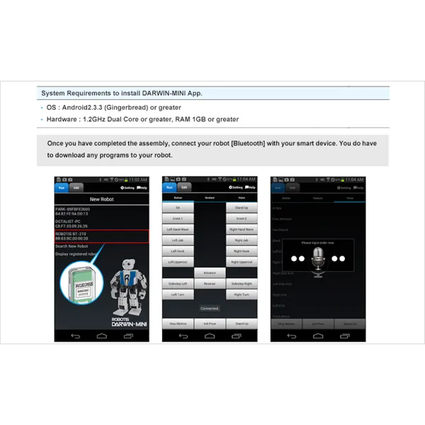 Humanoidní programovatelný robot ROBOTIS MINI