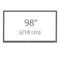 LCD s úhlopříčkou 98