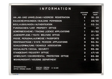 Informační písmenková tabule 80x60 cm, PREMIUM