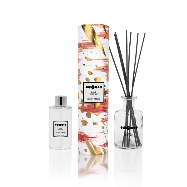 Interiérová vůně Home Perfume Secret Amber - set