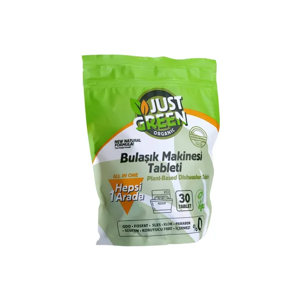 Just Green Organic, Organické tablety do myčky nádobí 30 ks