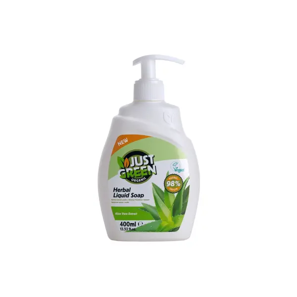 Just Green Organic, Organické Tekuté mýdlo Aloe vera 400 ml